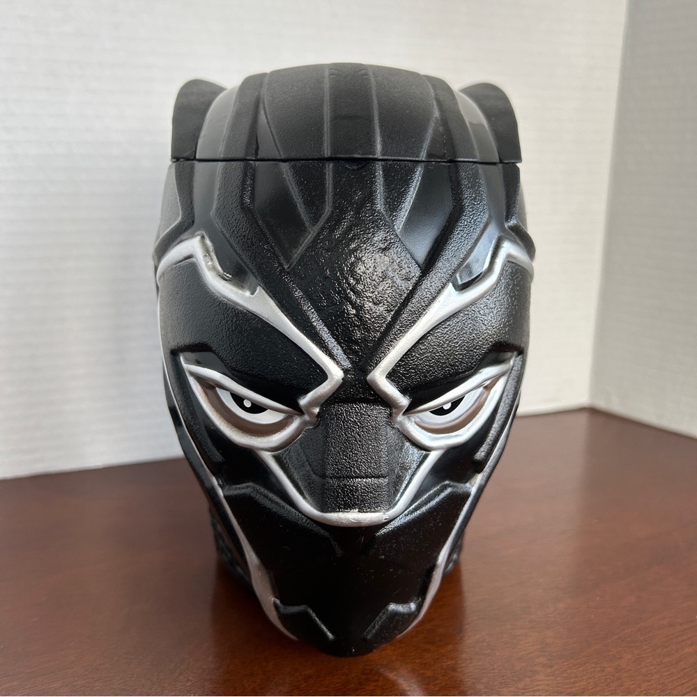 Black Panther 2018 Movie Head Popcorn Bowl Container Theatre Promo Marvel Comics